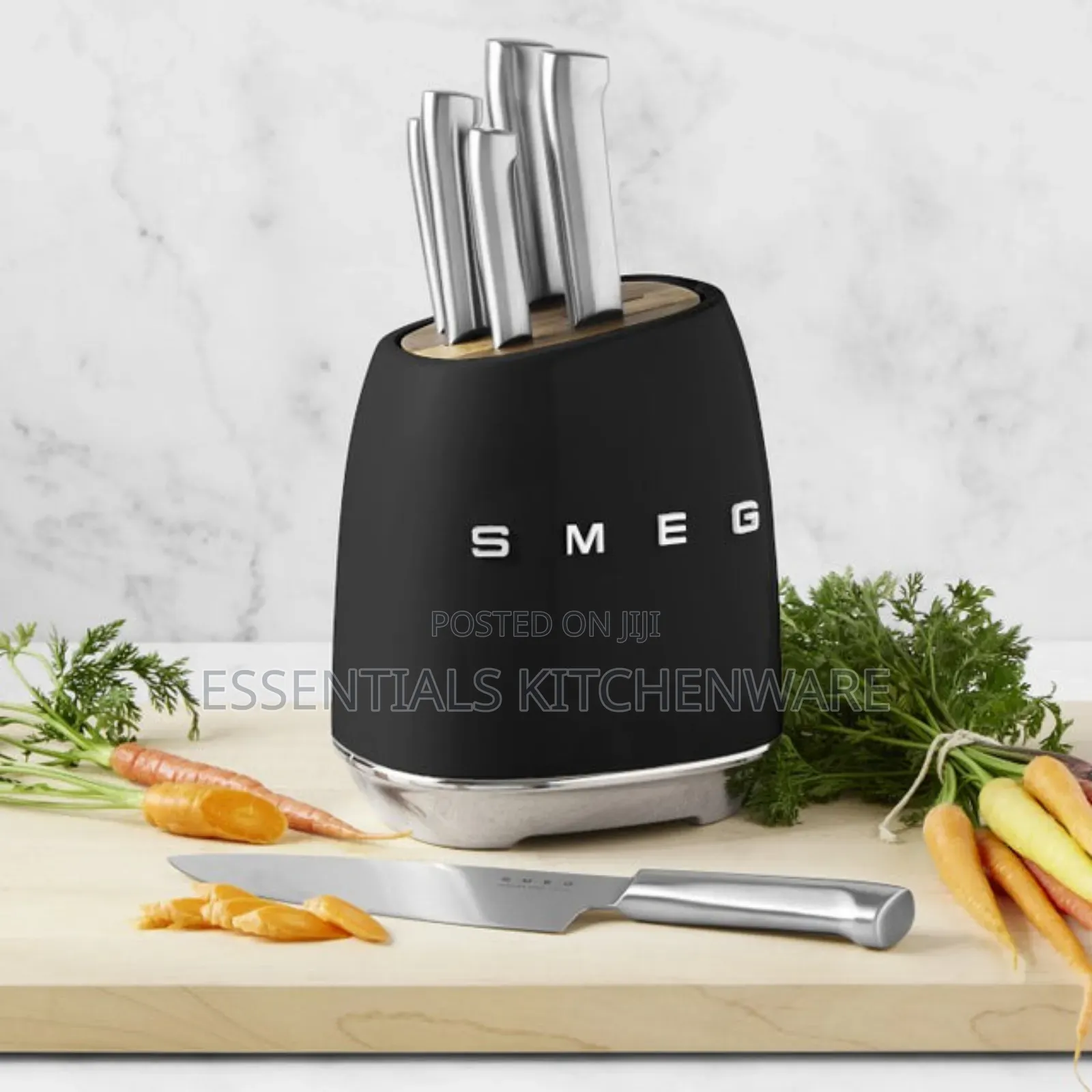 Smeg 6pcs Knife Set With Knife Block