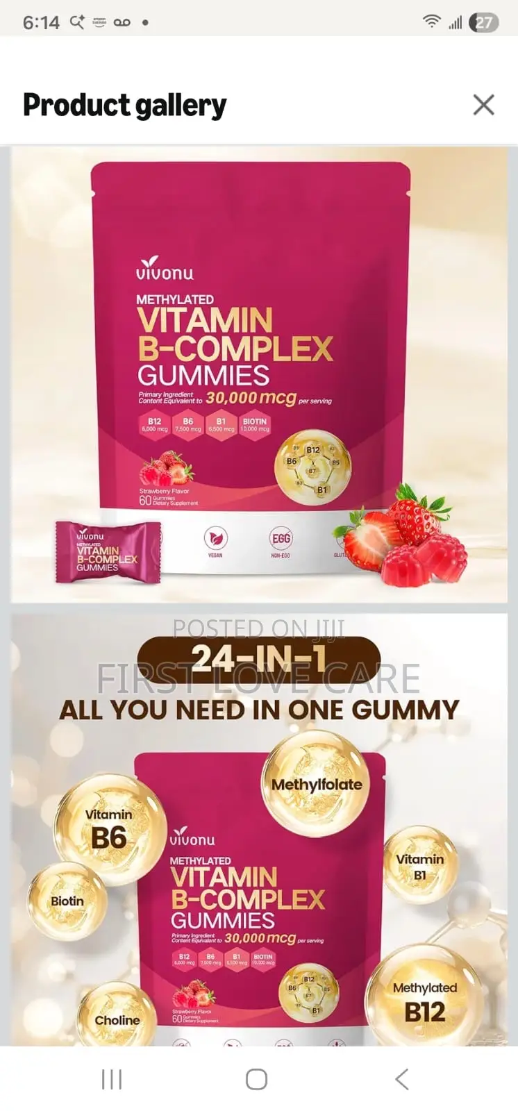 Vivonu Vitamin B Complex Liquid Drops, Methylated Vitamin