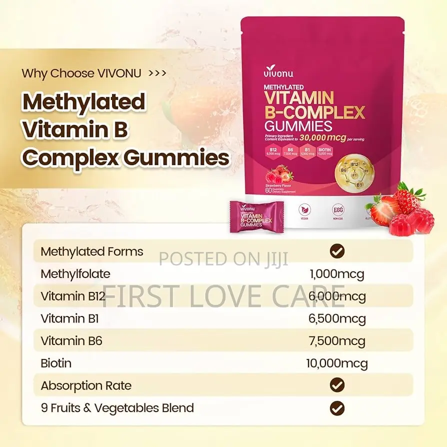 Vivonu Vitamin B Complex Liquid Drops, Methylated Vitamin