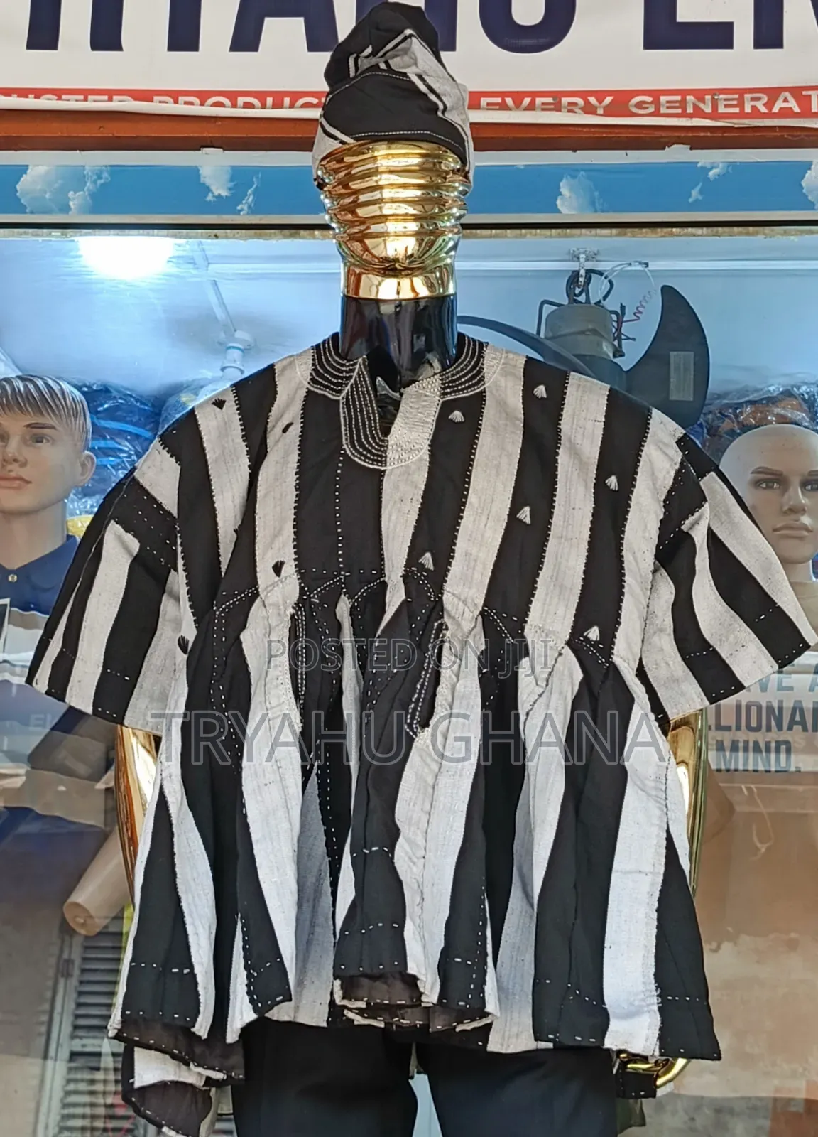 Ghana Smock Shop Accra | Authentic Batakari + Hat – Tryahu
