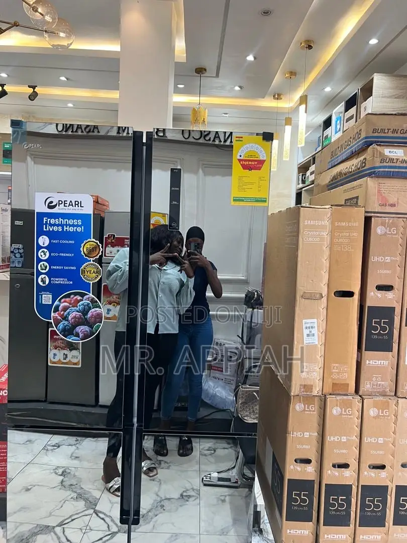 Eco-Friendly Pearl 482l Side by Side Fridge(Pf-630mdbg-2gb)Mirror