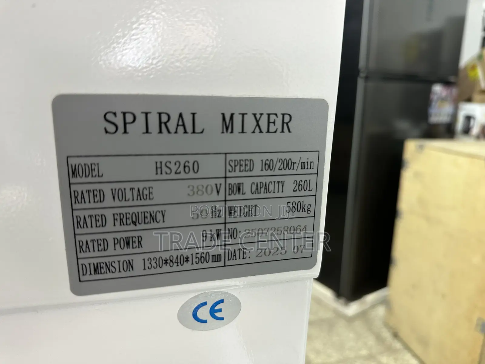 High Quality 260l Spiral Mixer/ Dough Mixer