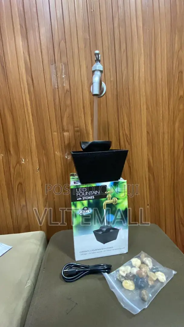 Tap Led Fountain With Stones