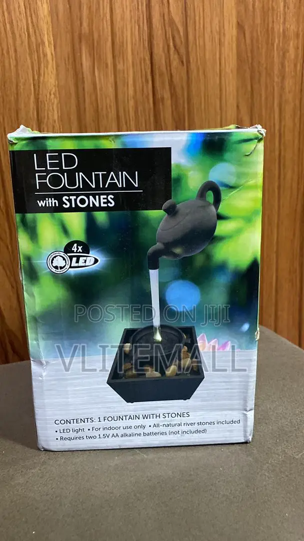Tap Led Fountain With Stones