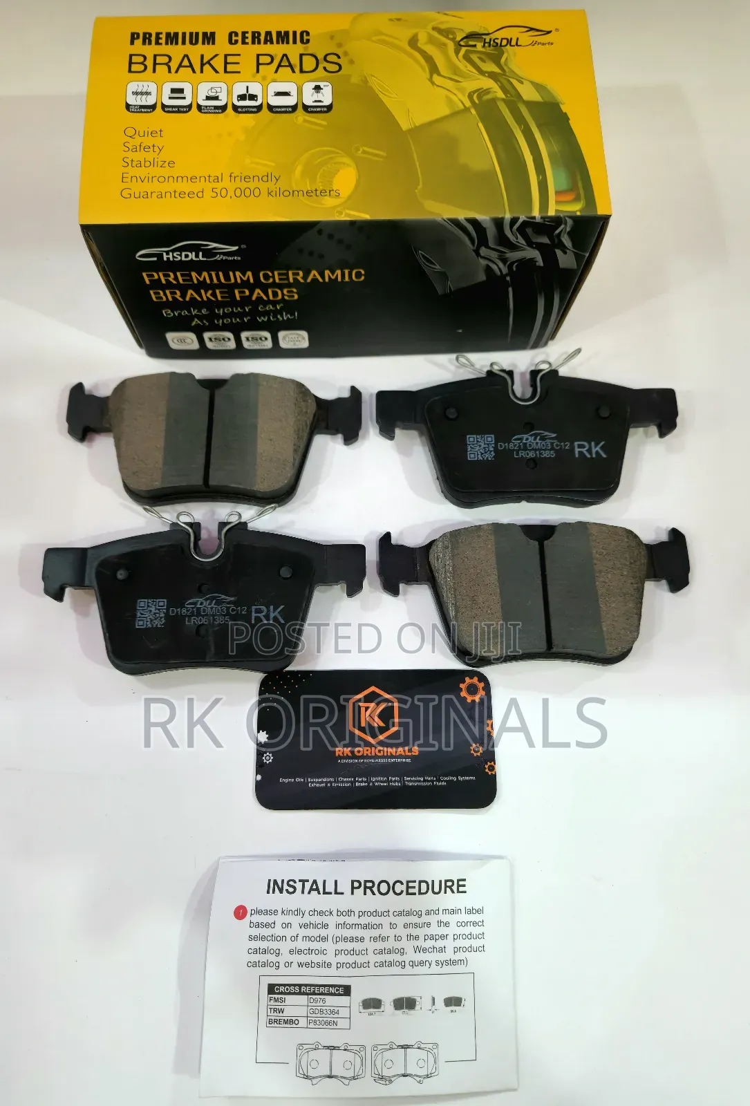 Range Rover Evoque/Velar/Discovery/E-Pace/F-Pace Ceramic Back Pad