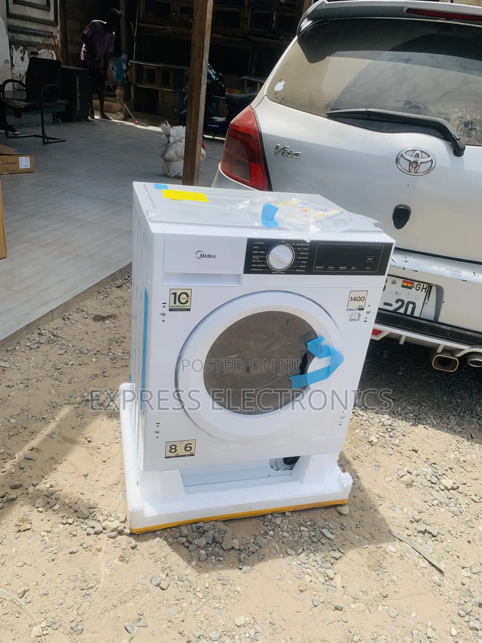 Spectacular Performance Mfa06d80b/W 8kg Front Load Midea