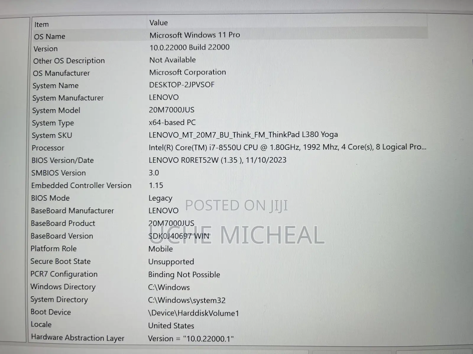 Laptop Lenovo ThinkPad L380 16GB Intel Core i7 SSD 256GB