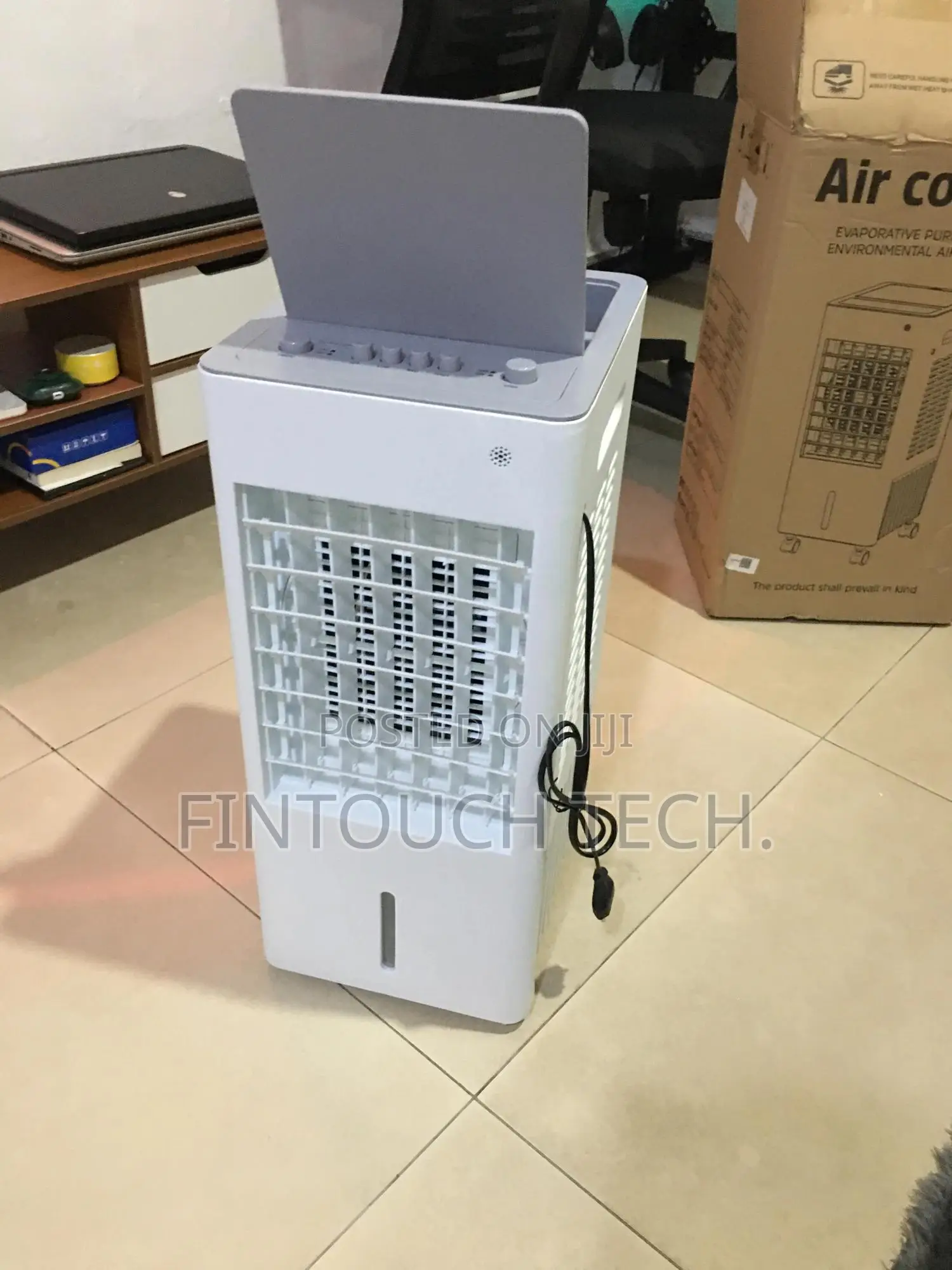 Evaporative Purification Air Cooler With Wheels and 2 Ice Trays (6.5l)