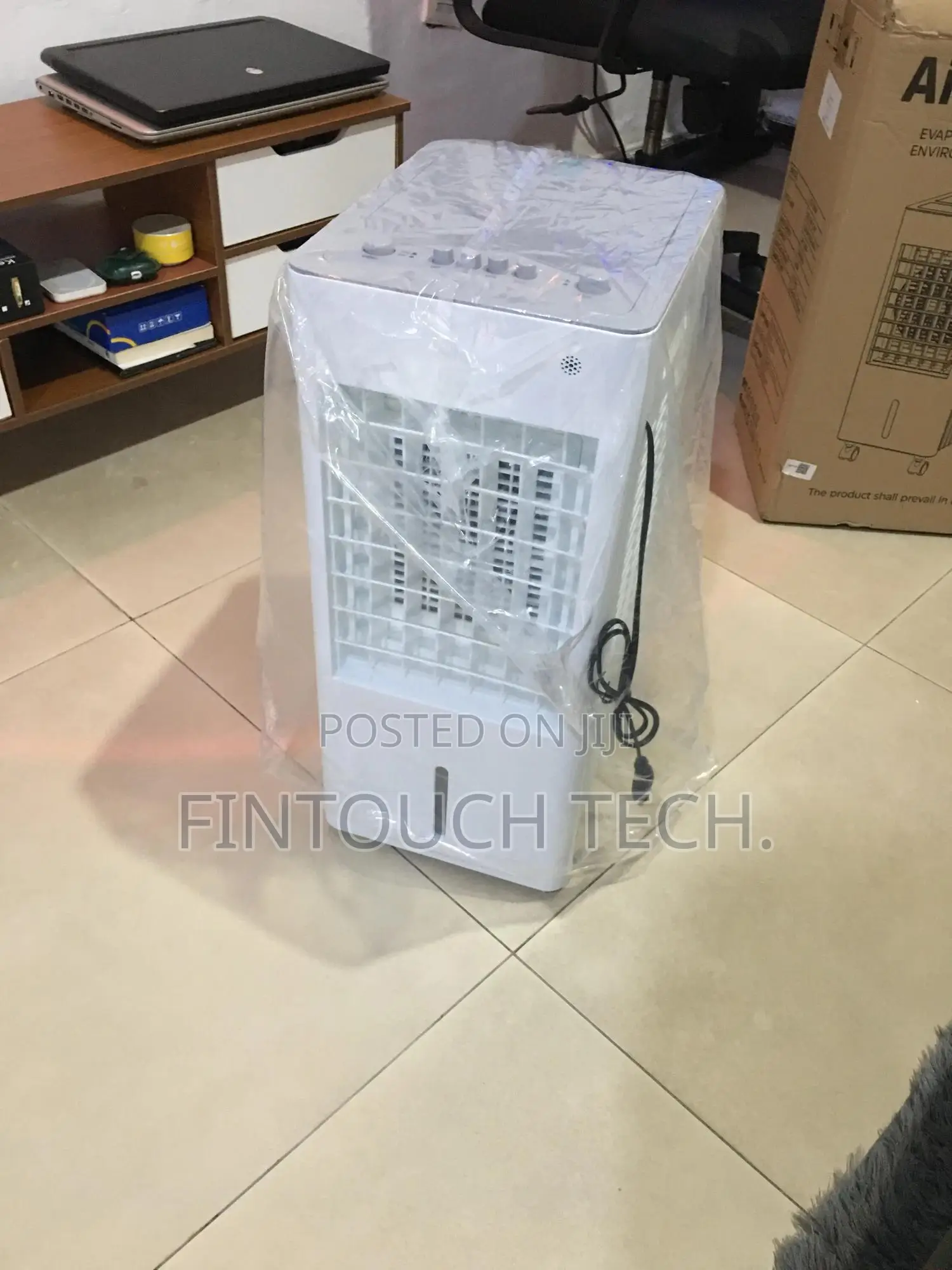 Evaporative Purification Air Cooler With Wheels and 2 Ice Trays (6.5l)