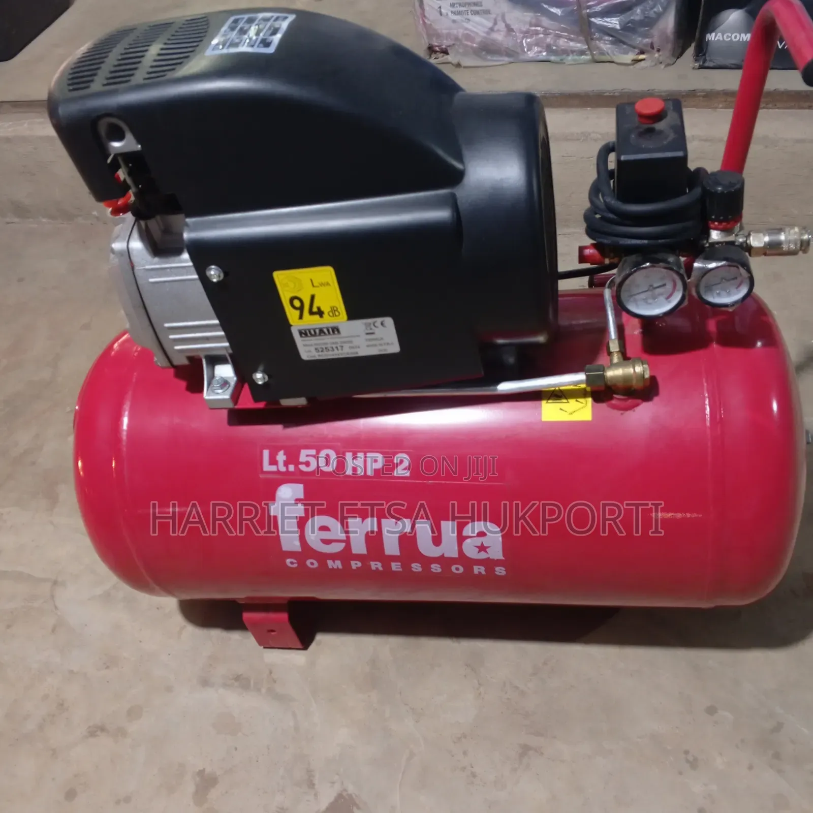 Brand New Electric 2hp Ferrua 50 Litre Air Compressor From Italy