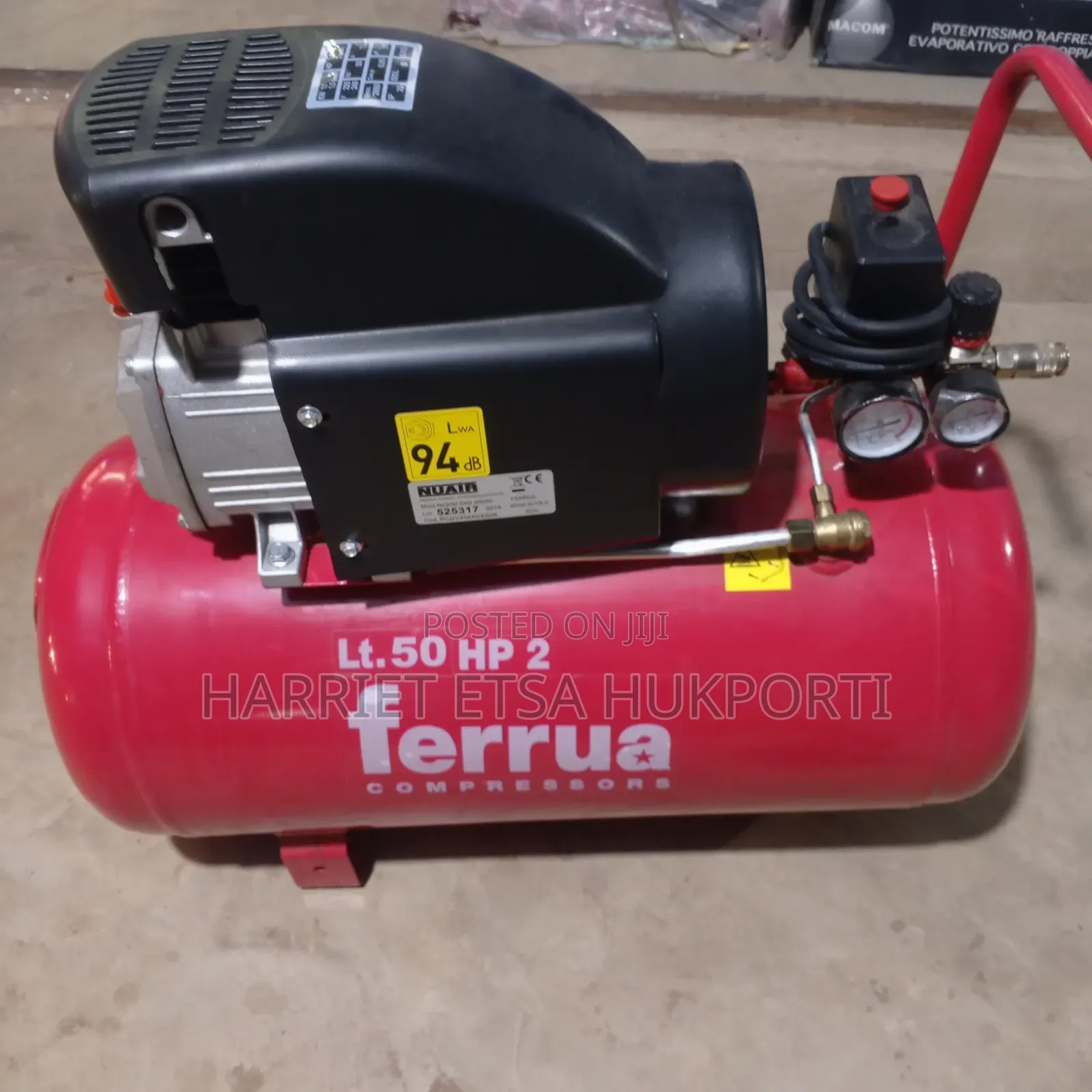 Brand New Electric 2hp Ferrua 50 Litre Air Compressor From Italy