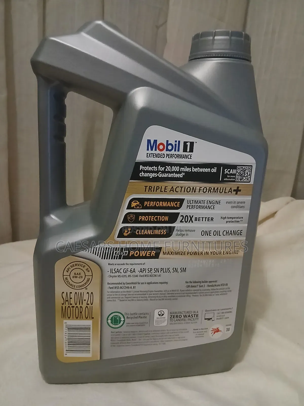 Original Usa Mobil 1 Advanced Synthetic Motor Oil