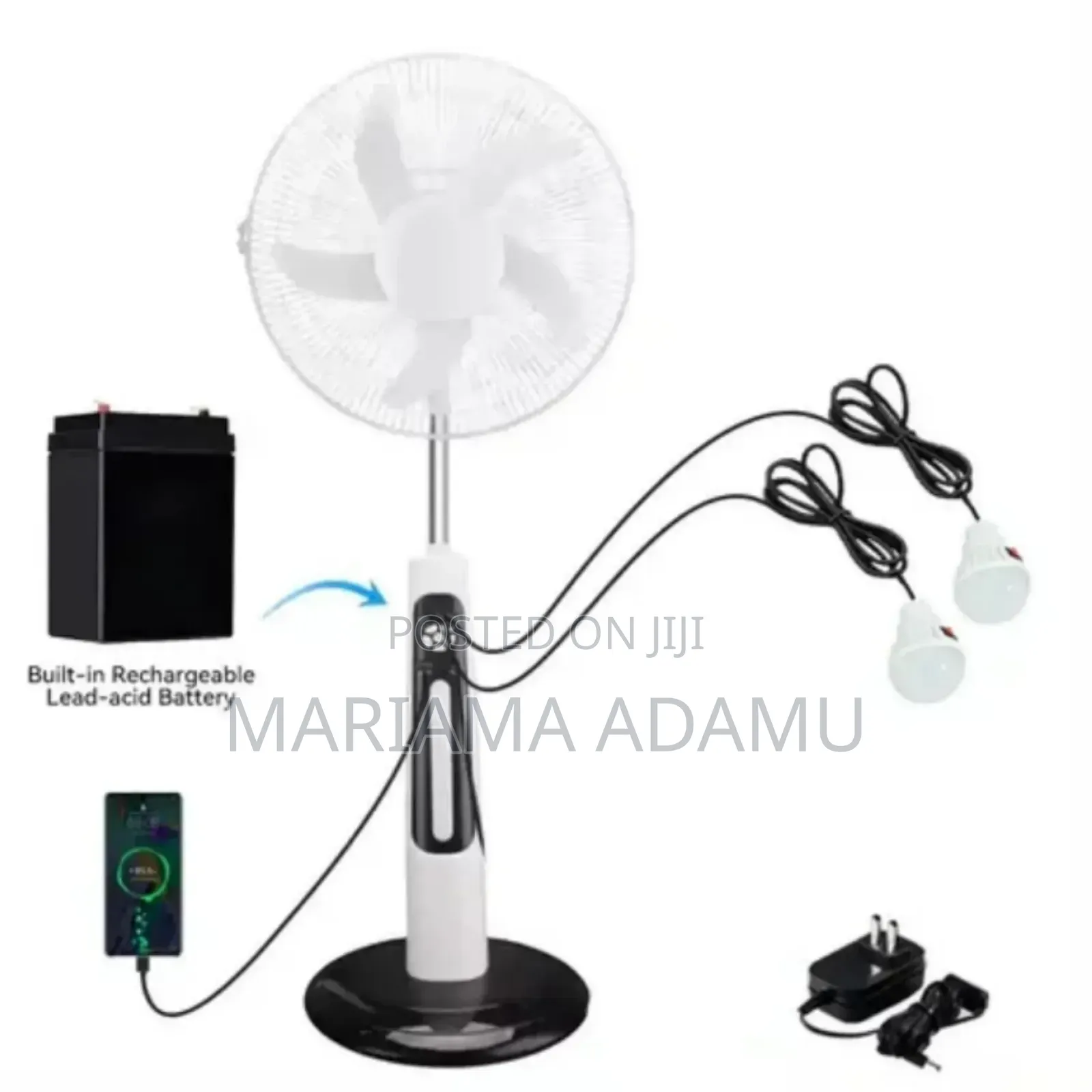 Rechargeable Solar Fans
