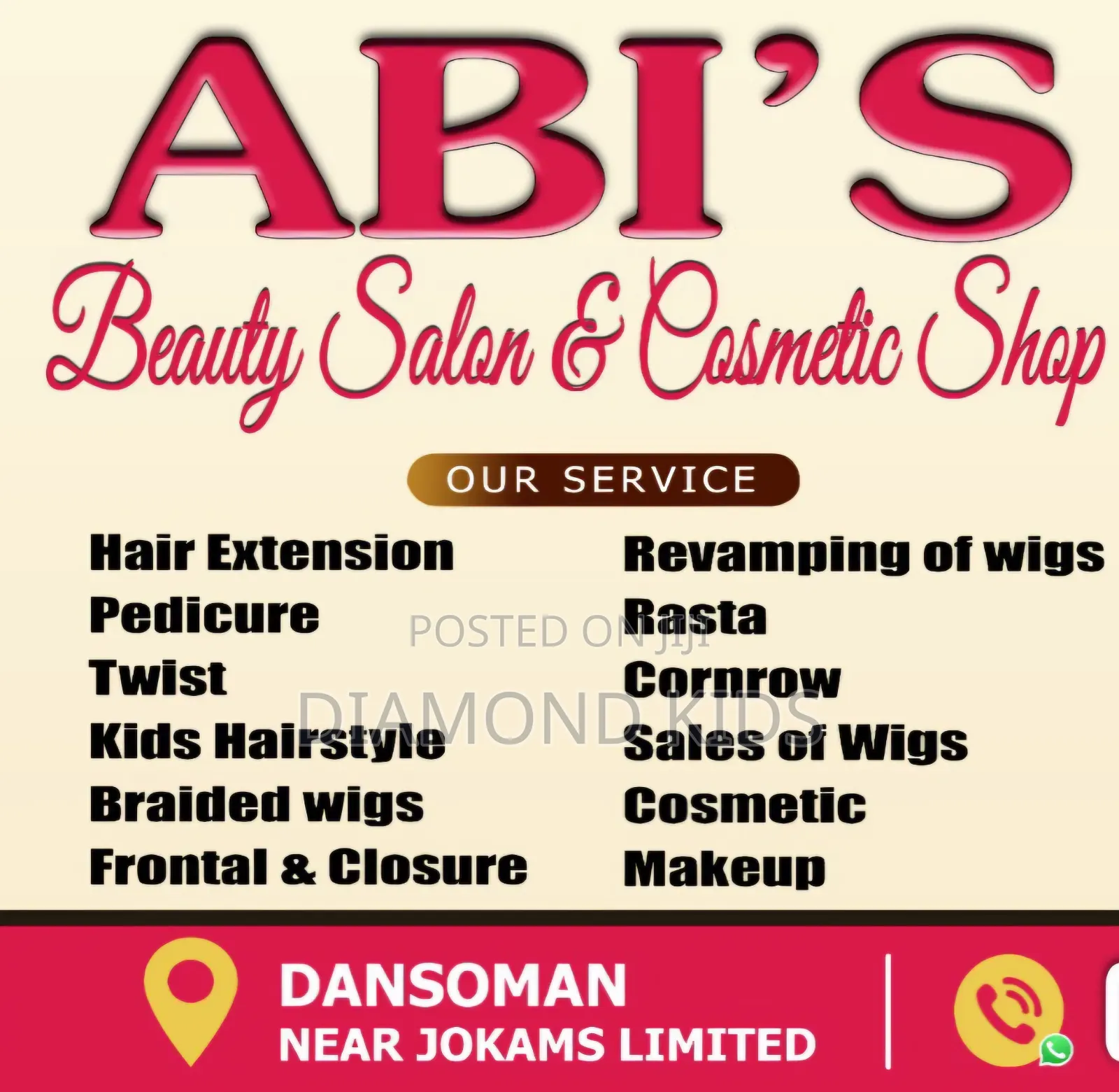 Hairdressers Worker Needed St Dansoman Control Down
