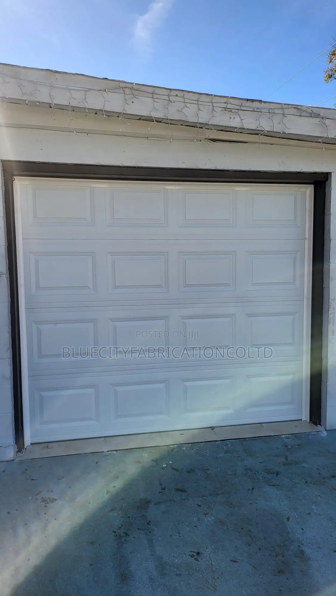 Canadian Black Coated Garage Door All Colors Available and Sizes