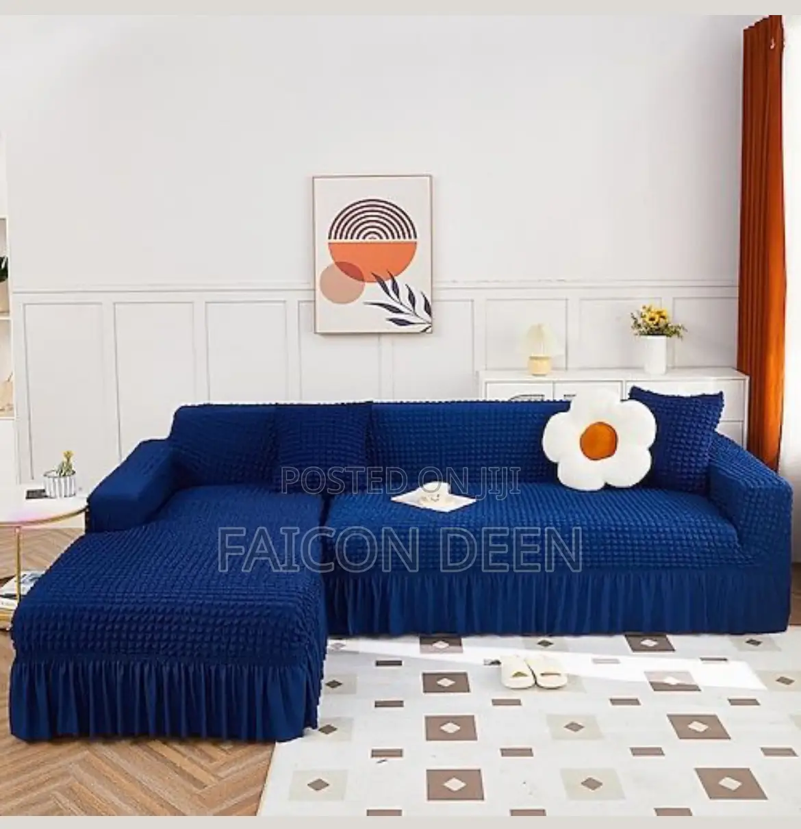 Thick Modern Sofa Skirt Covers for Big and Huge Sofas (Only Set Sold)