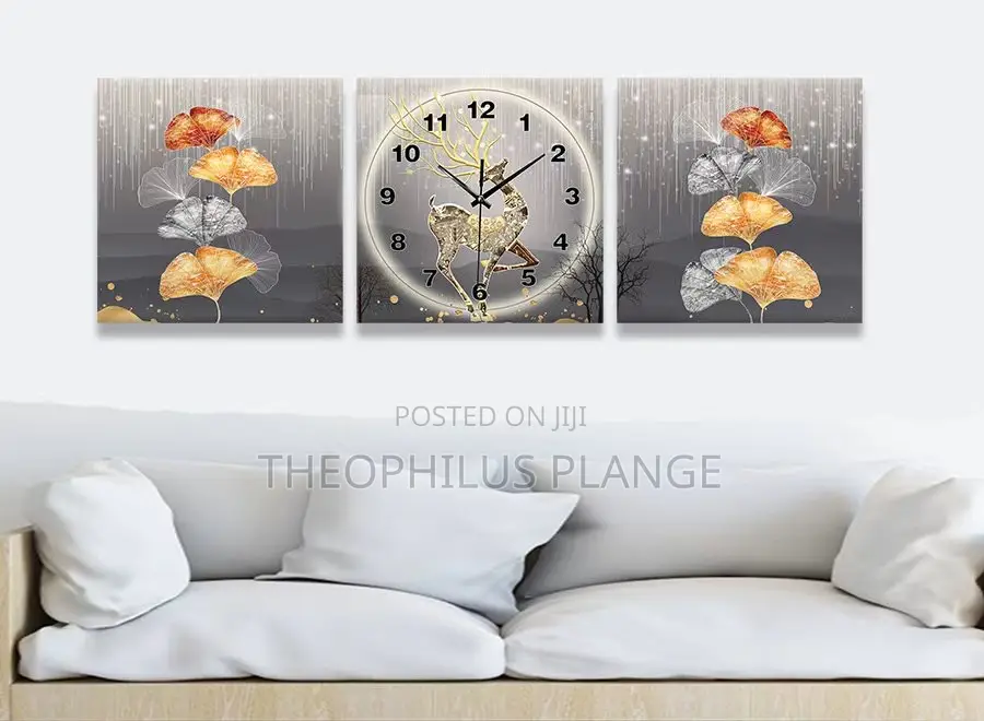 3 Pieces Modern Wall Clock