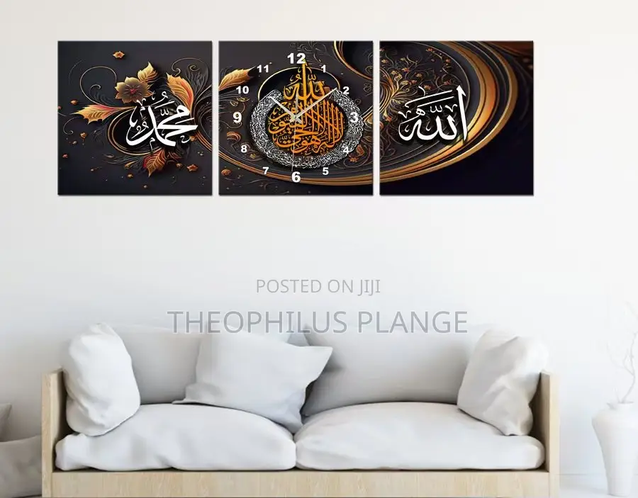 3 in 1 Modern Arabic Wall Clock