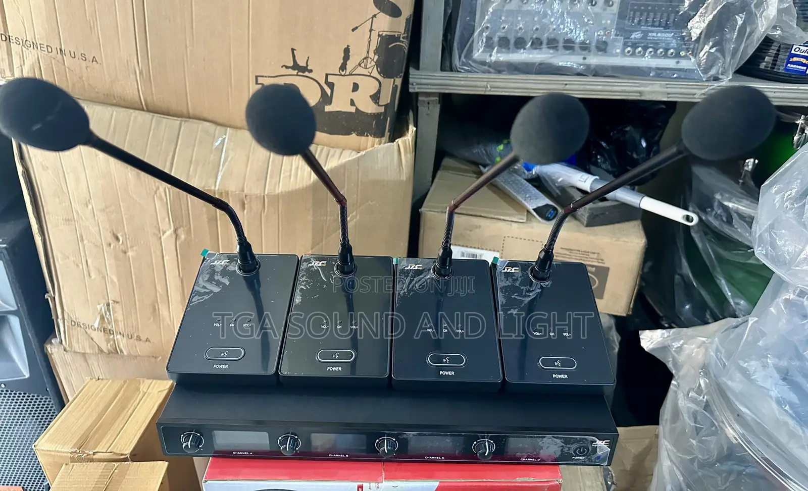 Jac 4-in-1 Wireless Digital Gooseneck Microphone Set for Conference