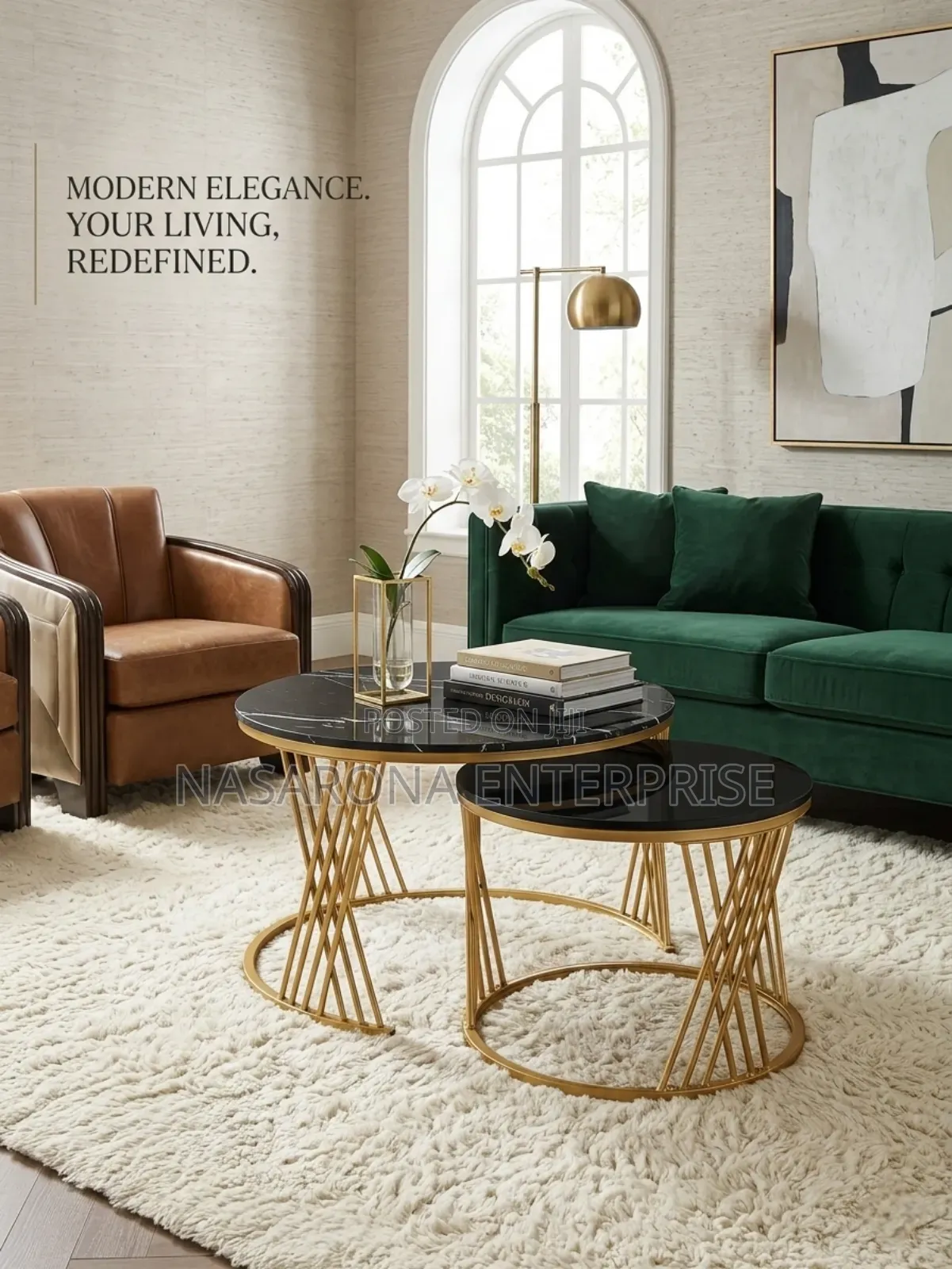 Double Center Table Marble Maf-3921