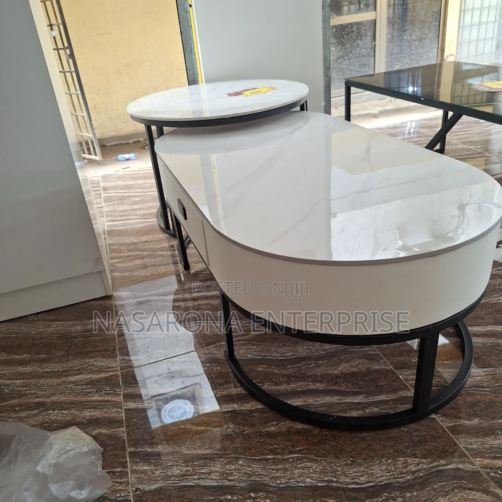 Double Marble Center Table
