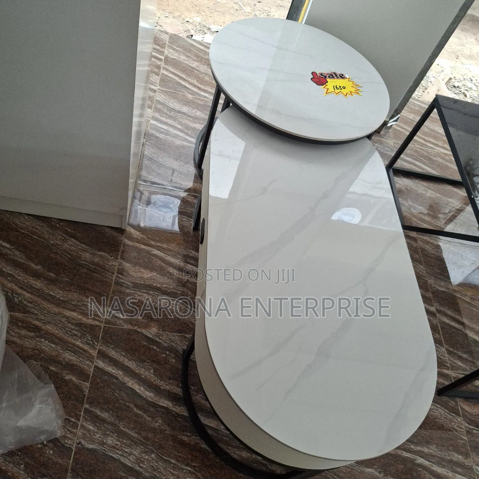 Double Marble Center Table