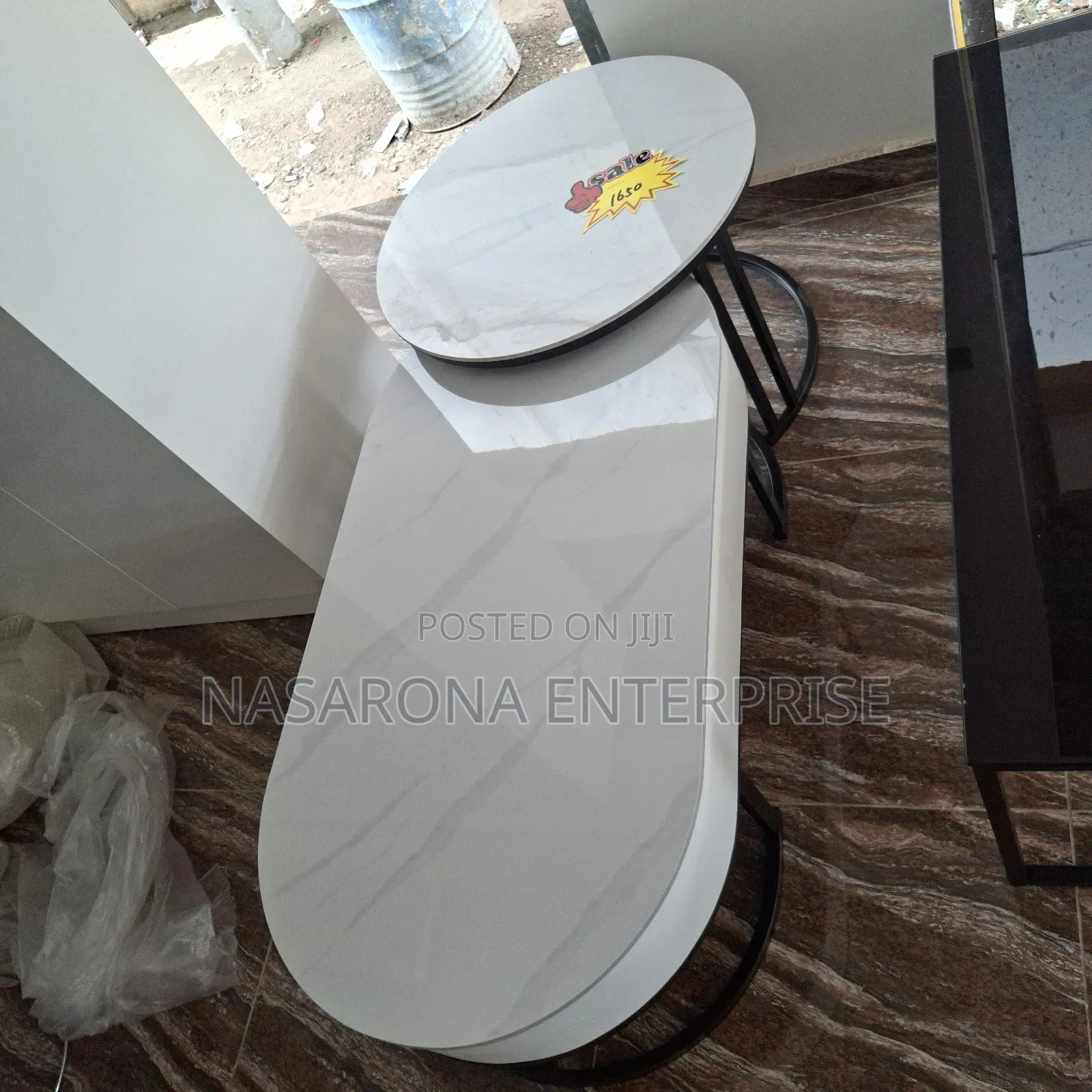 Double Marble Center Table