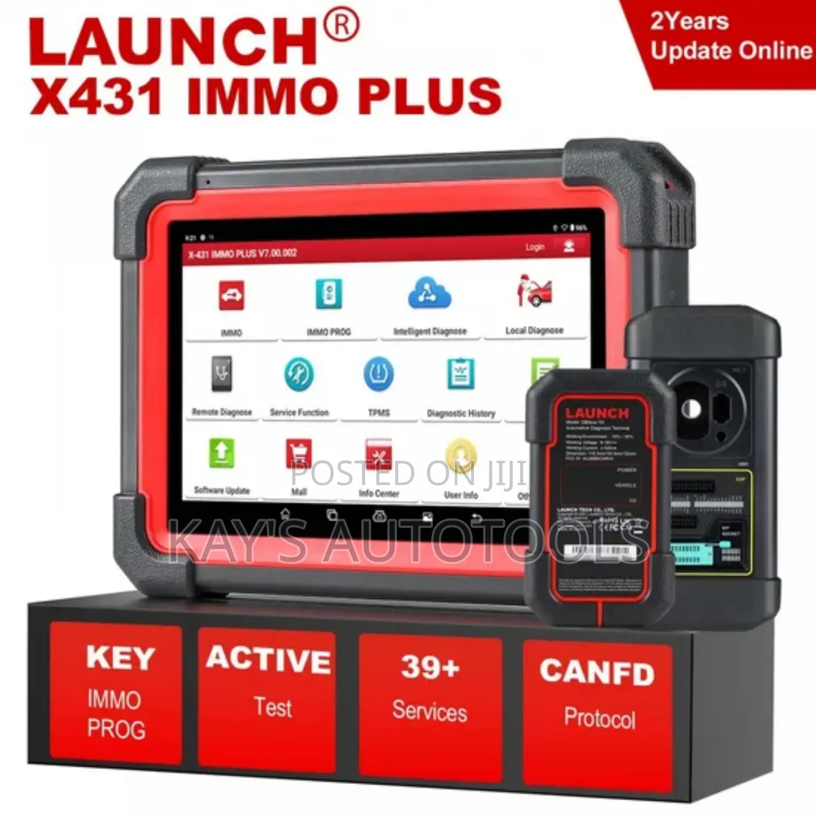 Launch X431 Immo Plus Key Programmer, Oe-Level All System Diagnostics