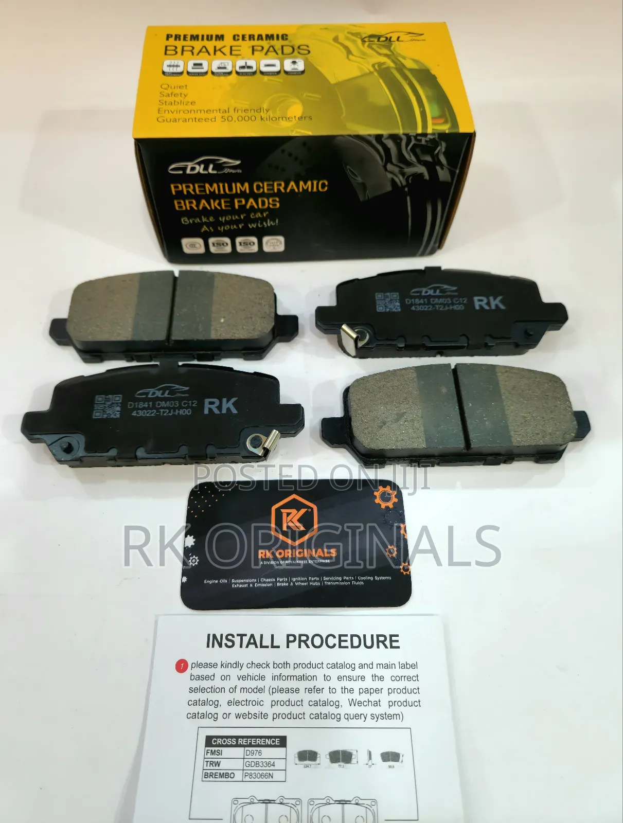 Honda Hr-v/Cr-Z 16-22 Ceramic Back Brake Pad From Korea