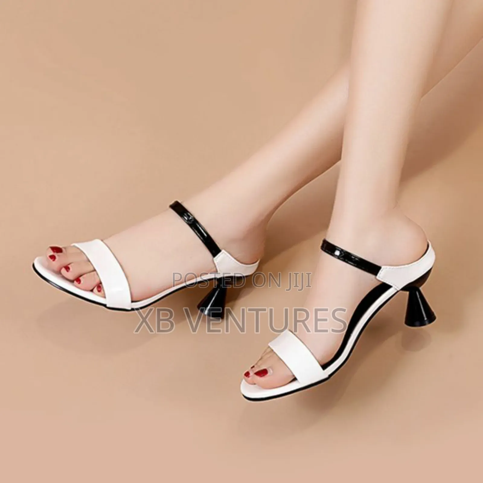 Authentic Heeled Sandals White