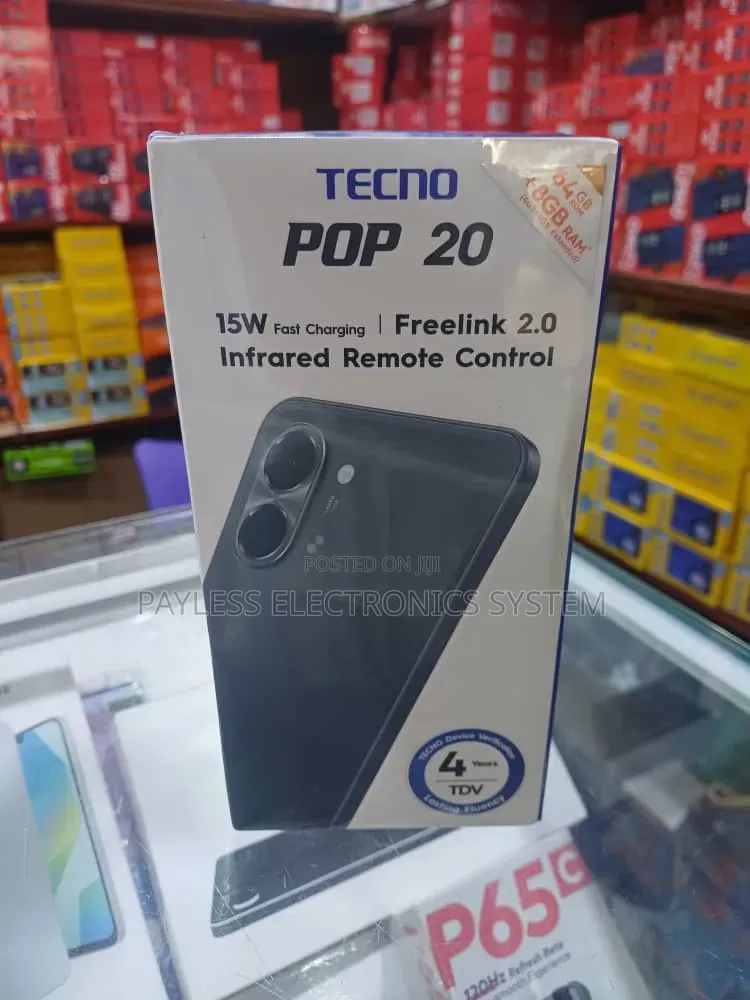 New Tecno Pop 20 64 GB Black