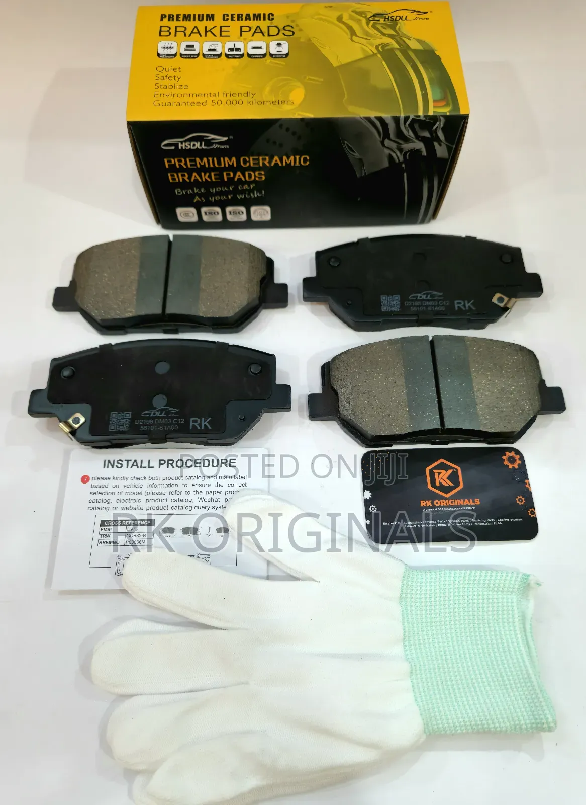 Santa Fe 19-20/Veloster 19-21 Ceramic Front Brake Pad From Korea