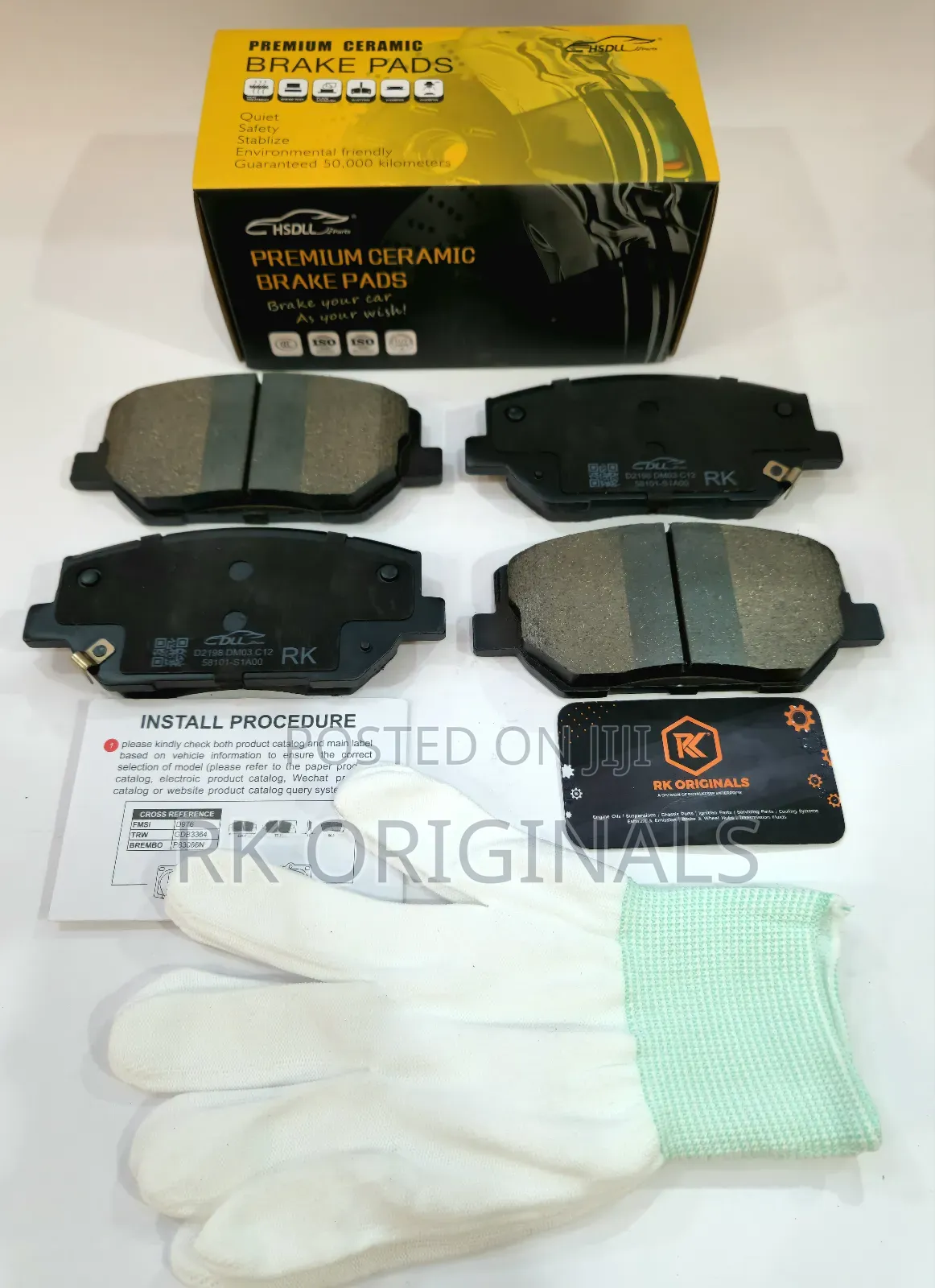 Santa Fe 19-20/Veloster 19-21 Ceramic Front Brake Pad From Korea