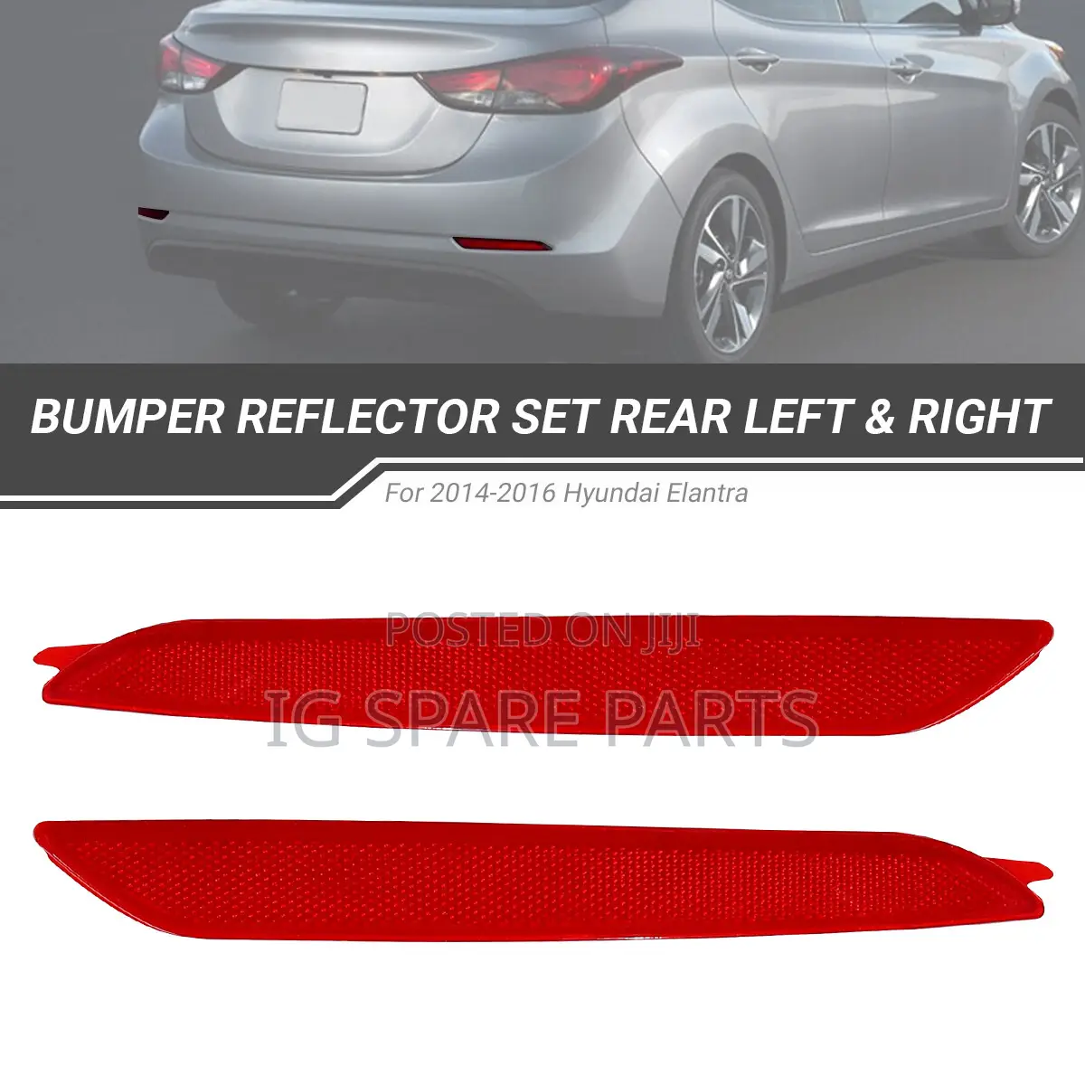 Hyundai Elantra 2014-2016 Rear Bumper Reflector