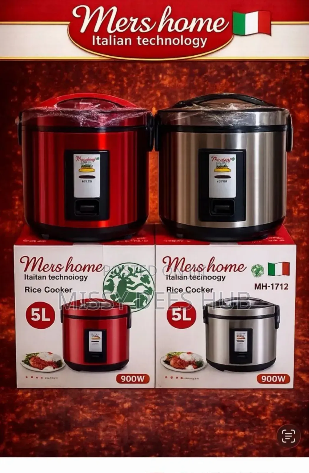 Mershome 5l Rice Cooker