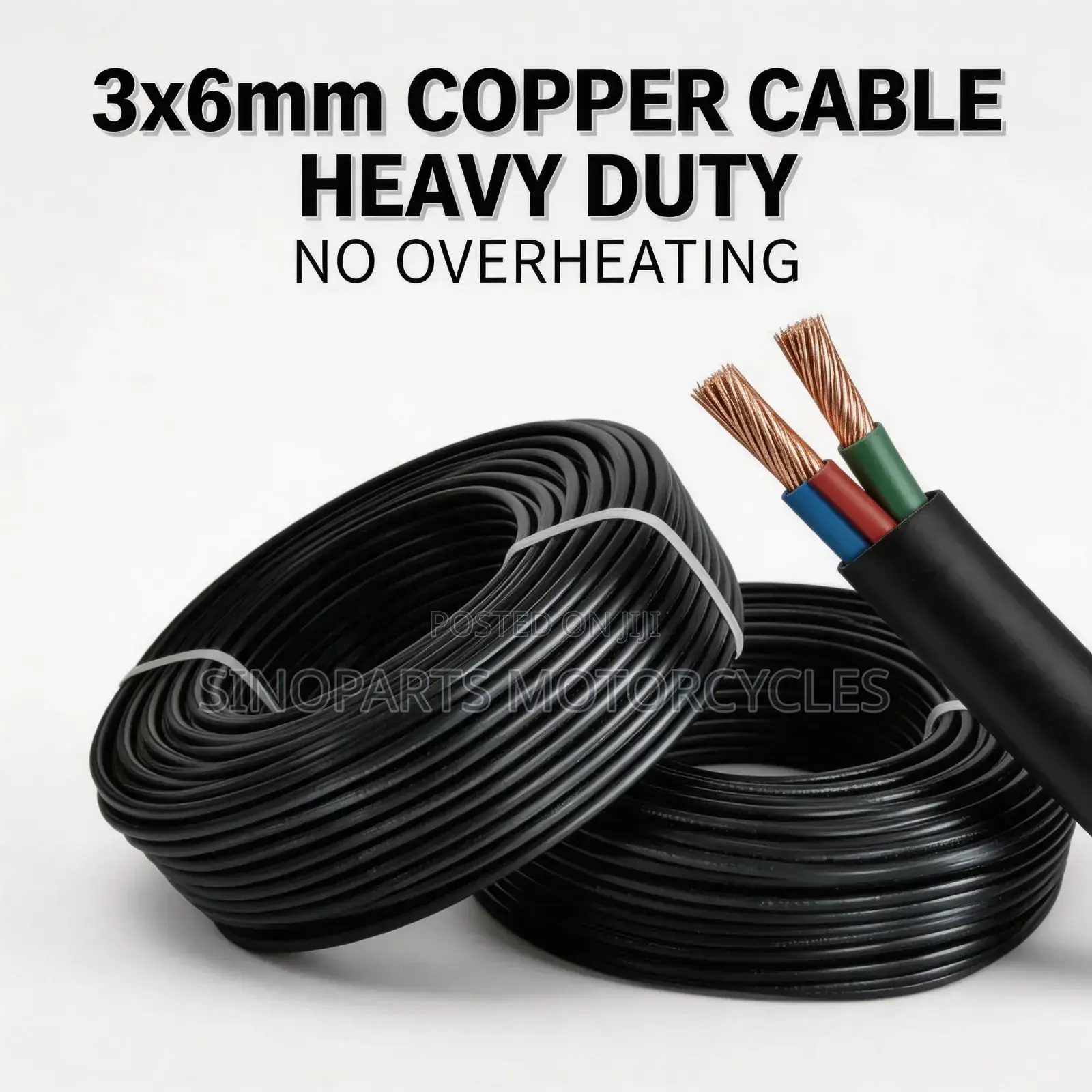 3×6mm 100m Heavy Duty Copper Electrical Cable