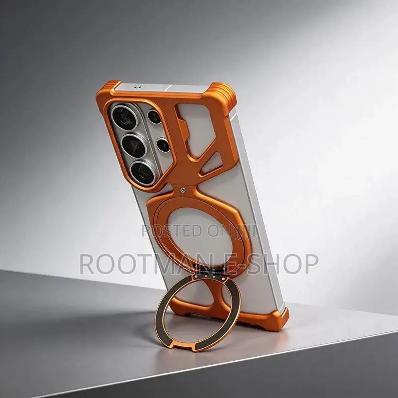 Alloyguard: Frameless Metal Case for S26 Ultra, Magsafe Ring Stand