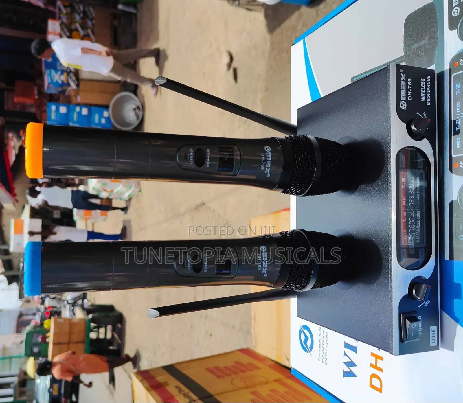 Max Dh-766 Uhf 2in1 Wireless Microphone System