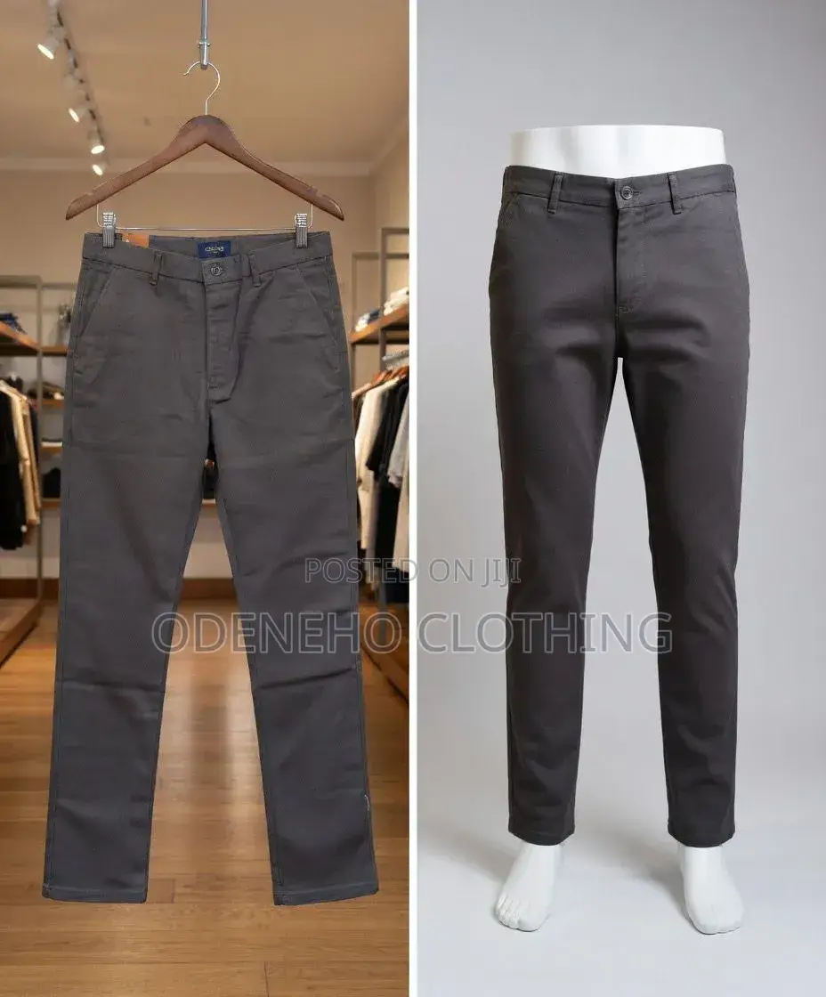 Trendy Khaki Trousers, Clean and Durable