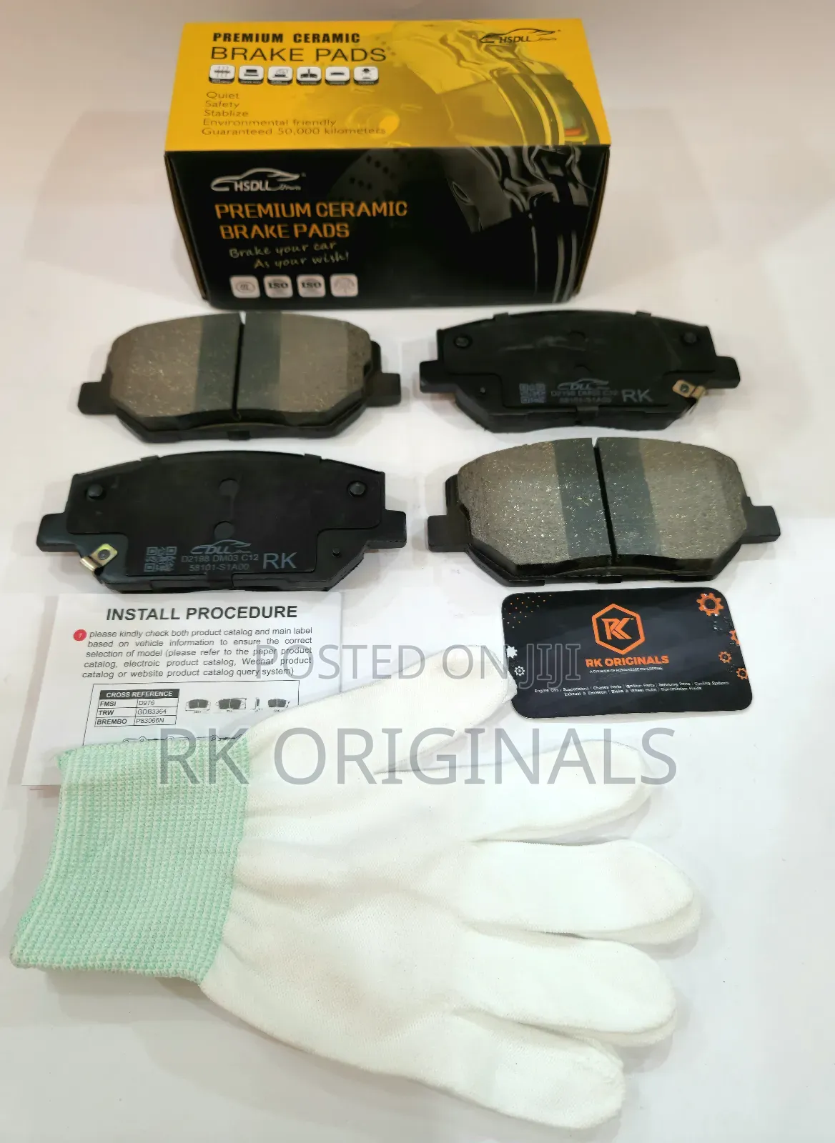 Santa Fe 19-20/Veloster 19-21 Ceramic Front Brake Pads From Korea