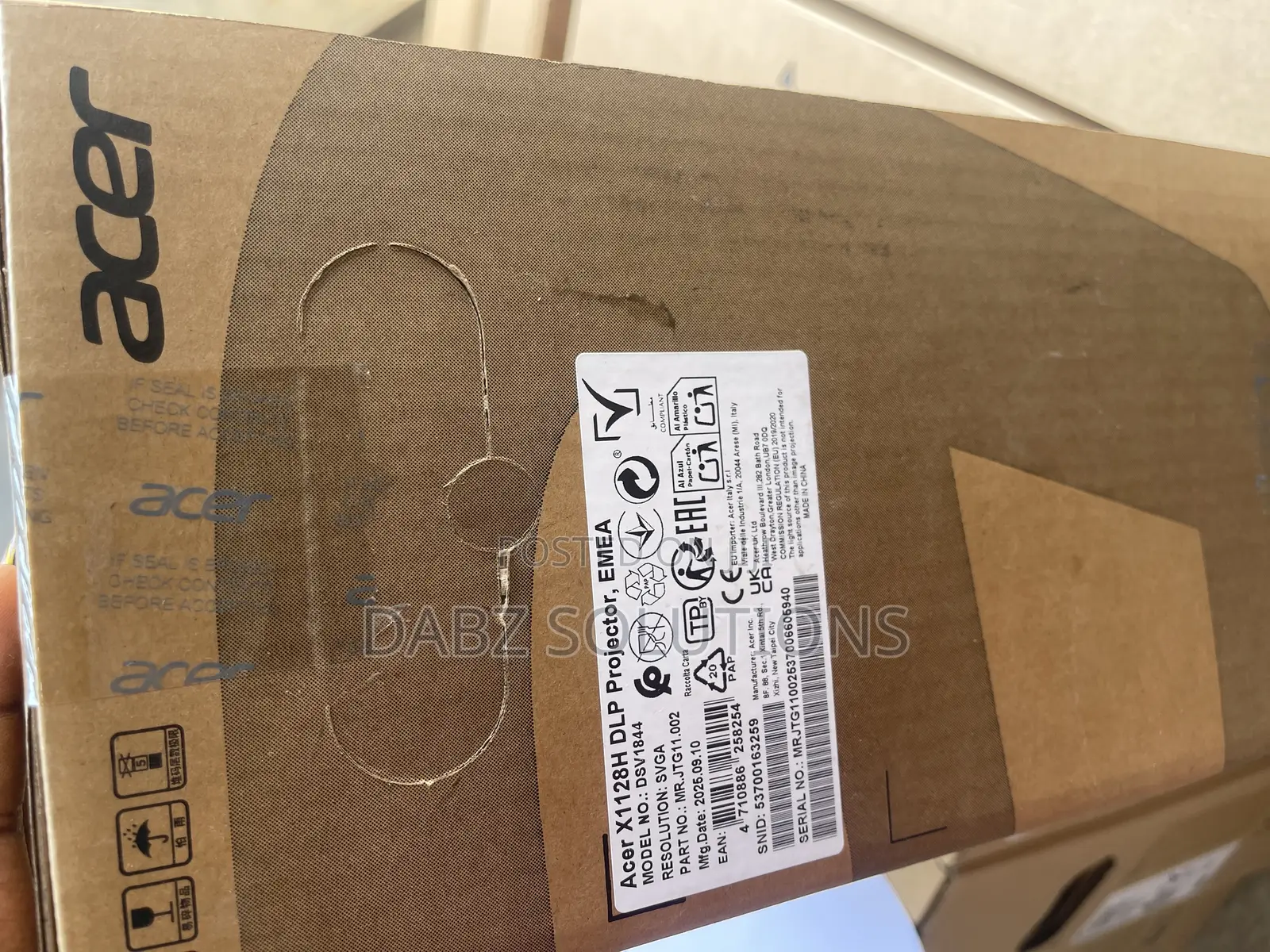 Acer X1128h 4800 Lumens Svga DLP Projector