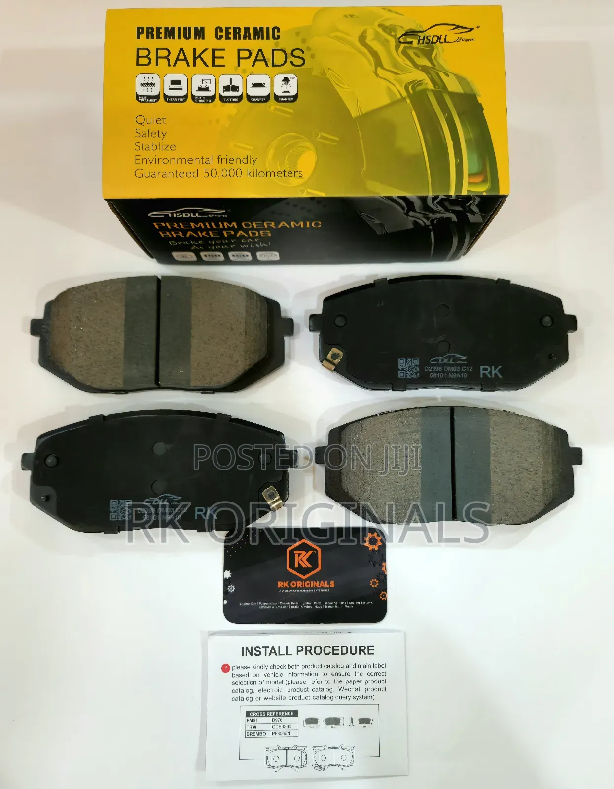 Sonata 21-25//Sportage 23-25/Tucson 22-26 Ceramic Front Brake Pad