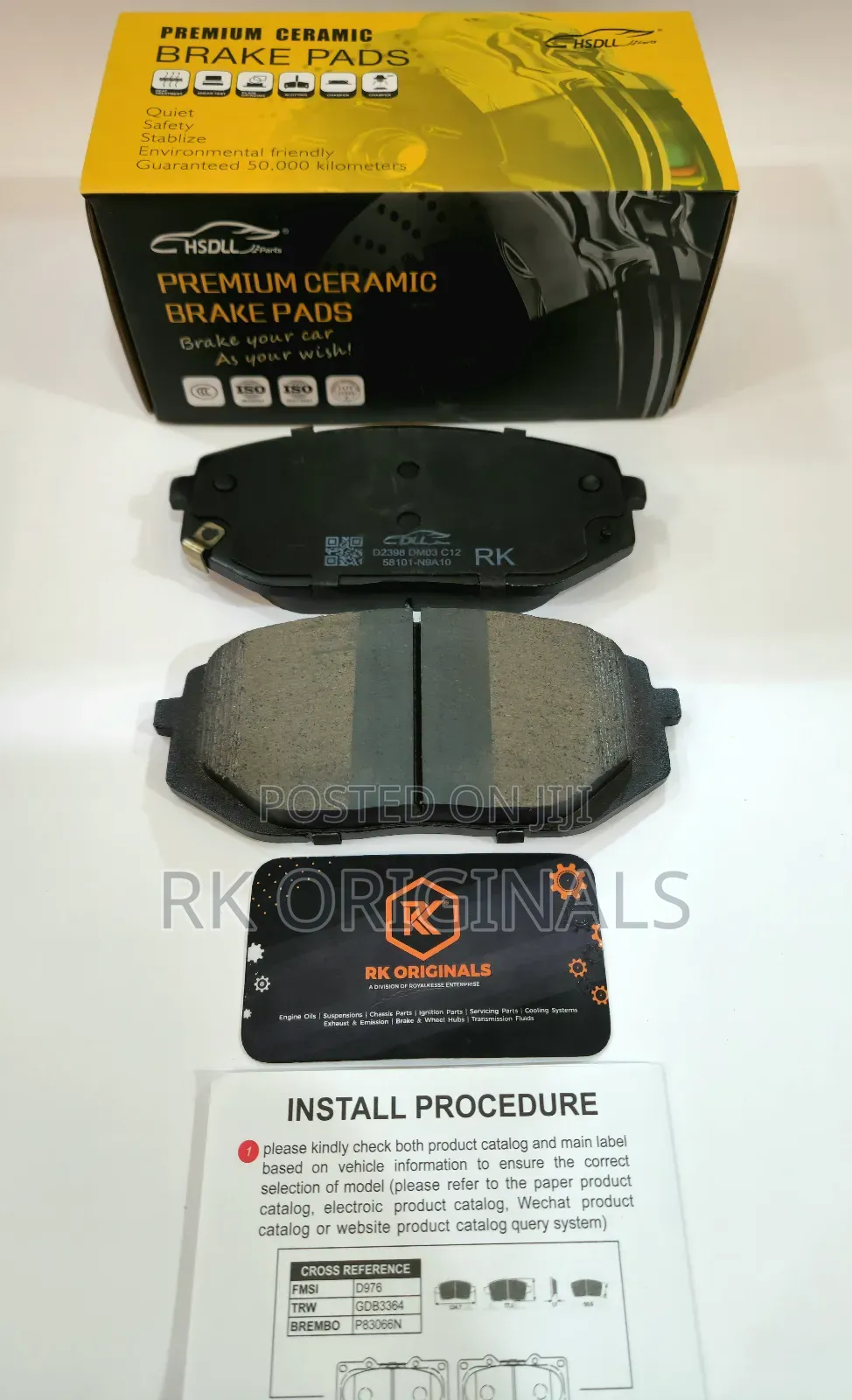 Sonata 21-25//Sportage 23-25/Tucson 22-26 Ceramic Front Brake Pad