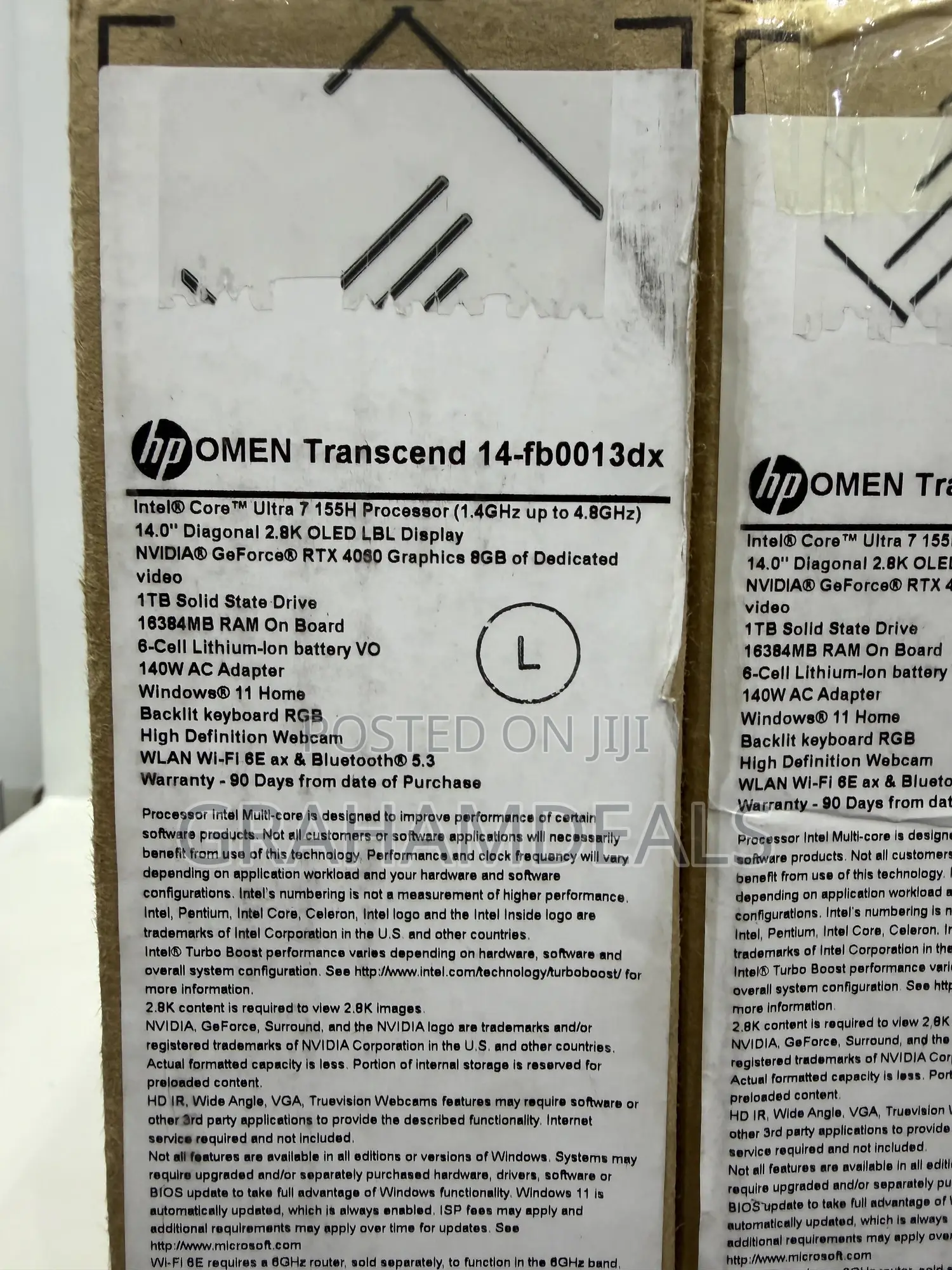 Laptop HP Omen Transcend 14-fb0023dx 16GB Intel Core Ultra 7 SSD 1T
