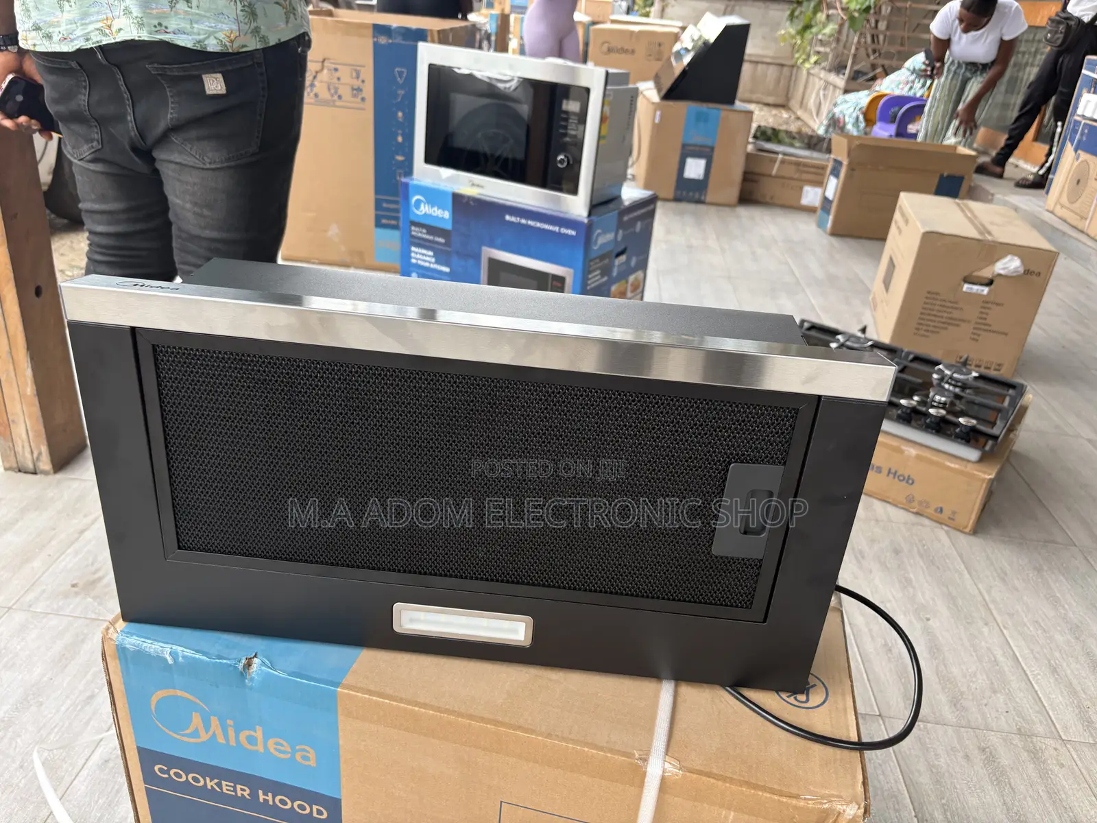 Midea 60 Cm Built in Telescopic Cooker Hood