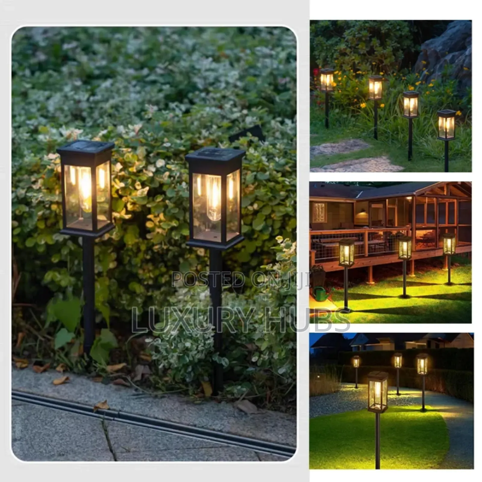 2pcs Solar Powered Waterproof Lawn/Garden Light