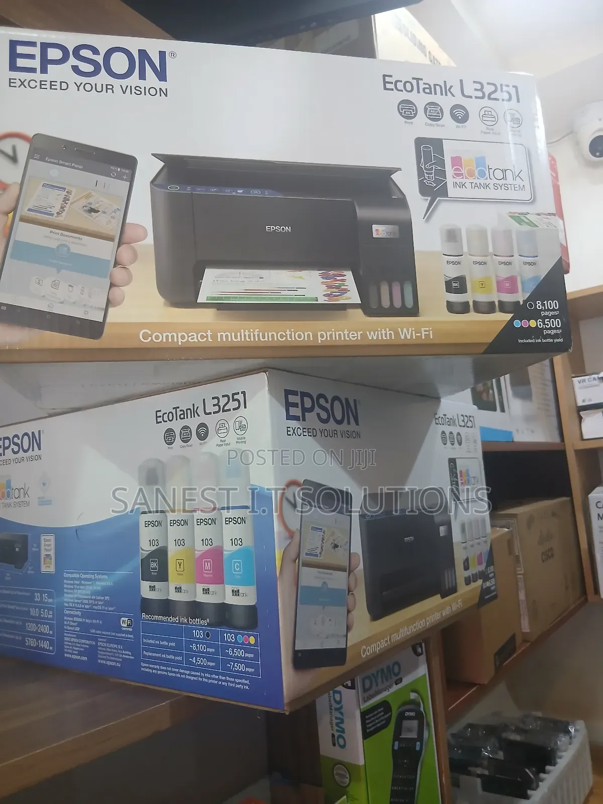 Epson Printer Ecotank L3251 Print Scan Photo Wirelsss