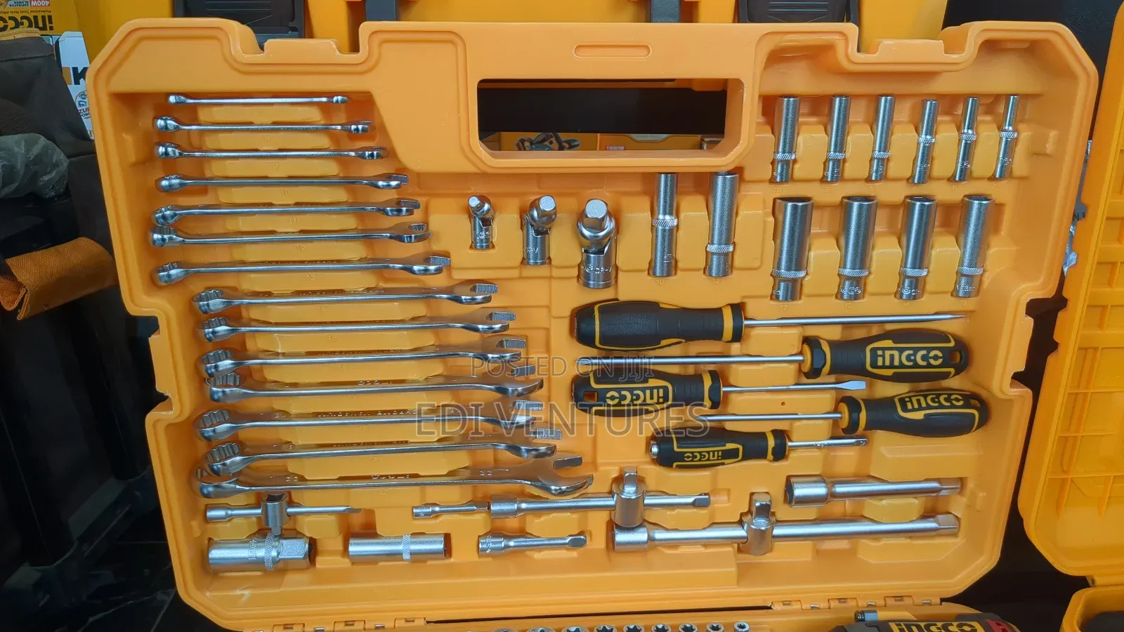 Ingco 152 Pieces Cordless Impact Wrench 20v 500nm + Tools Set