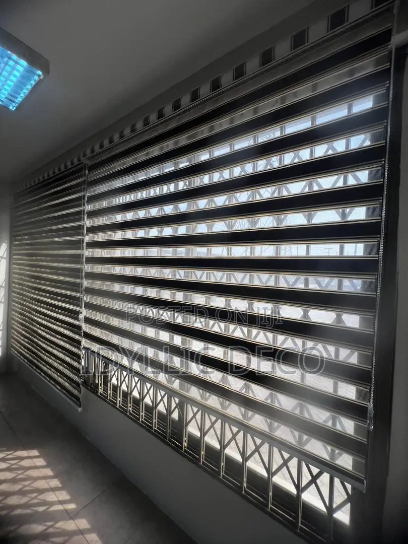 Excellent Brown Cream Zebra Blinds