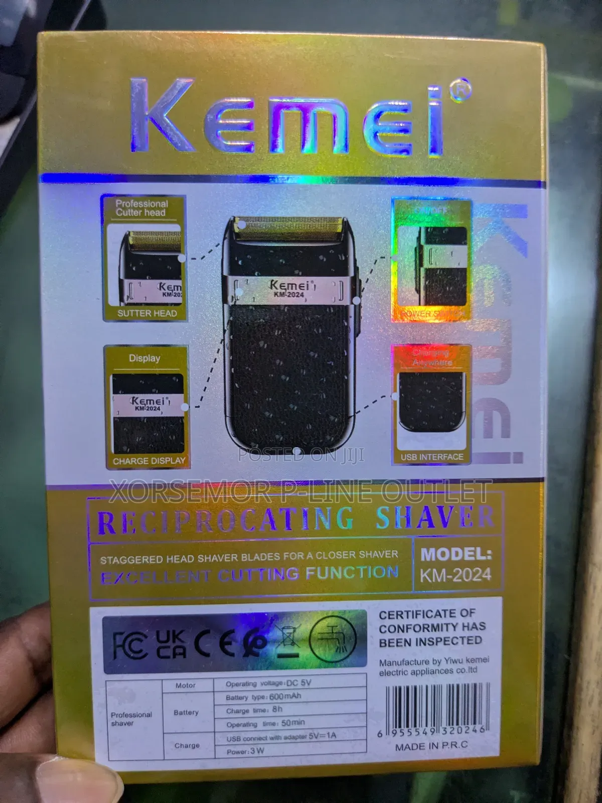 Km-2024 Rechargeable Smooth Shaver